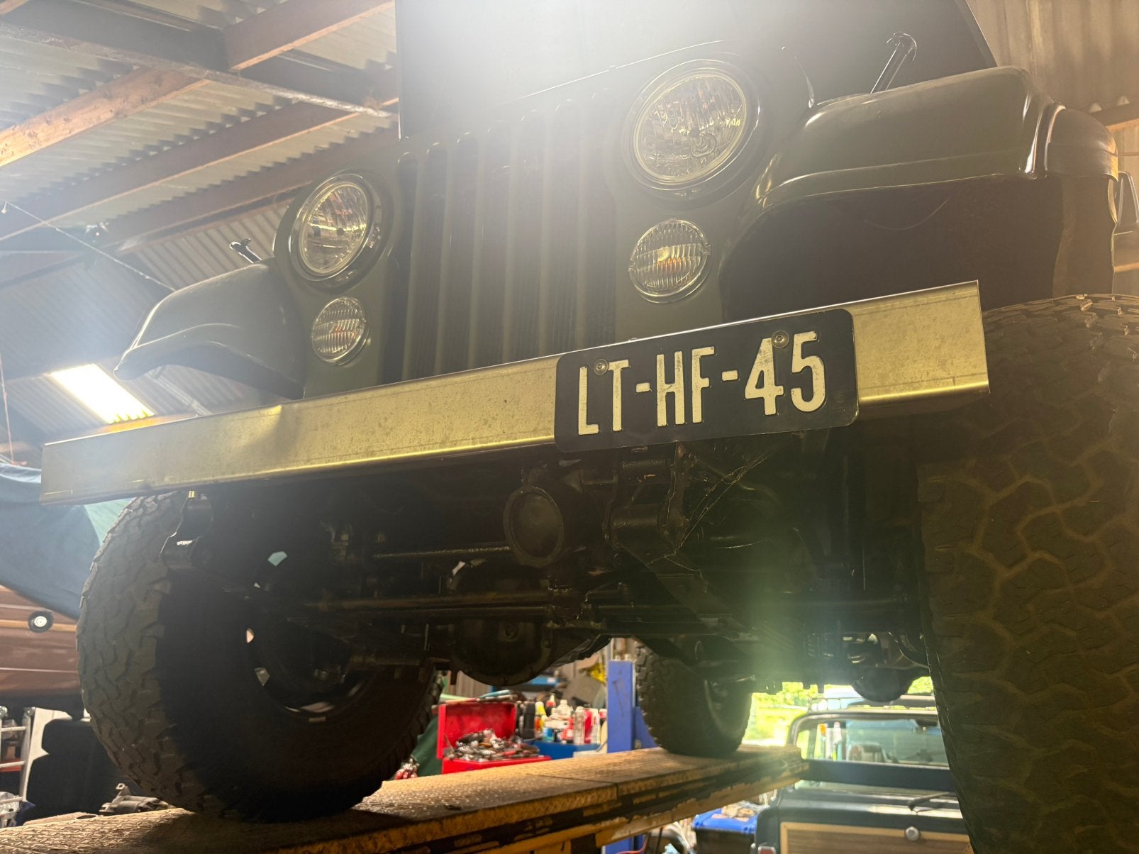 2 x jeep CJ bumper en bullbar, Auto-onderdelen, Gebruikt, Jeep, Voor, Jeep