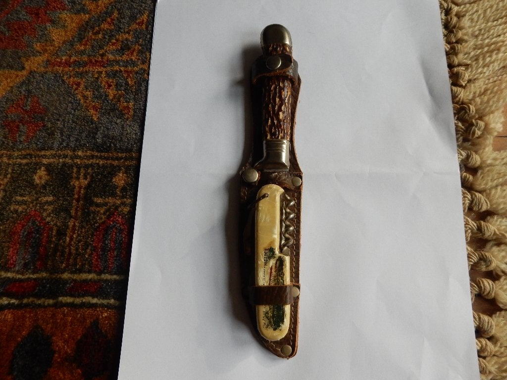 vintage duits jacht-en zakmescombinatie, Ophalen of Verzenden