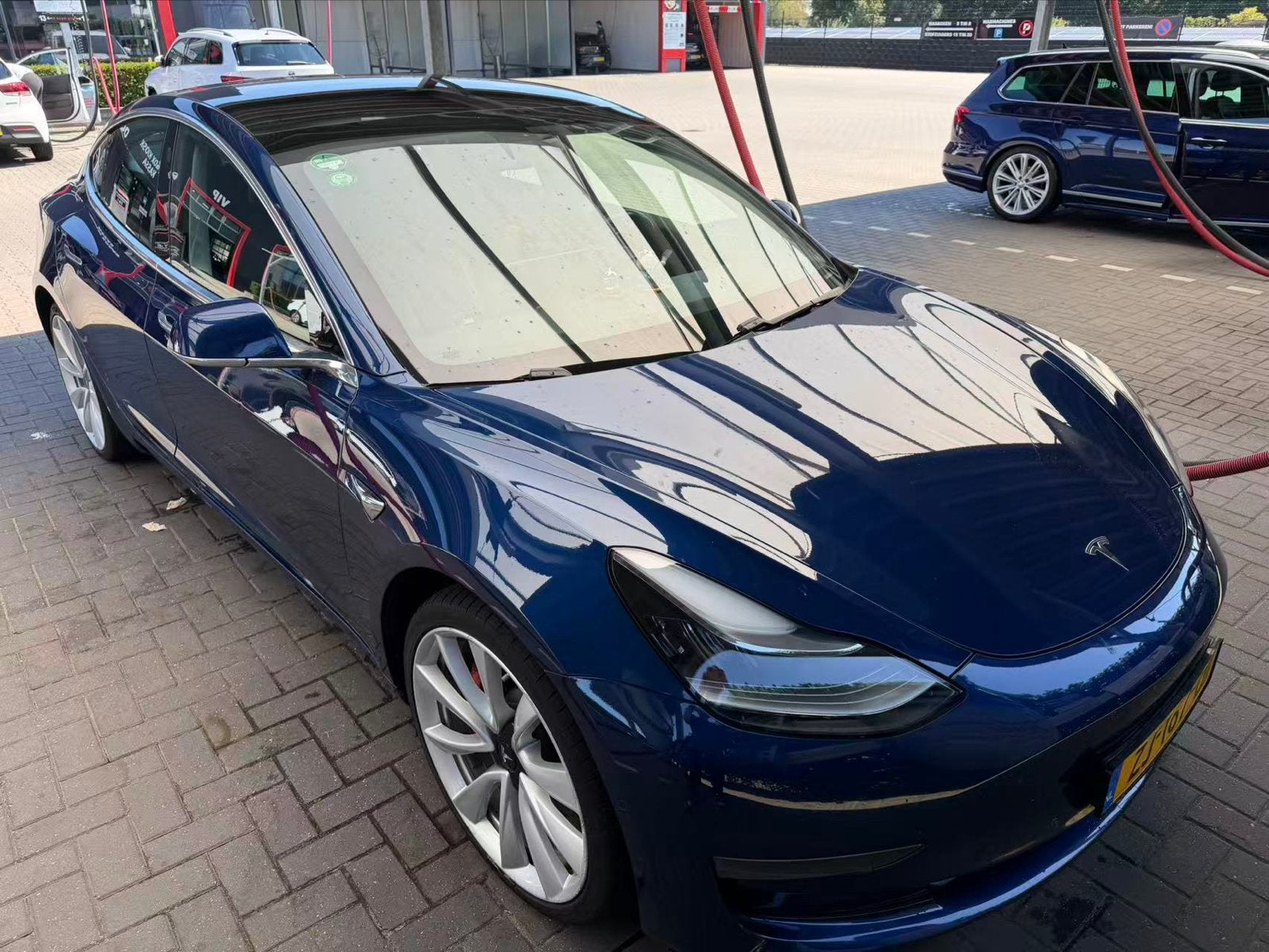 Tesla Model 3 2019 Blauw, Automaat, 1831 kg, Blauw, Origineel Nederlands