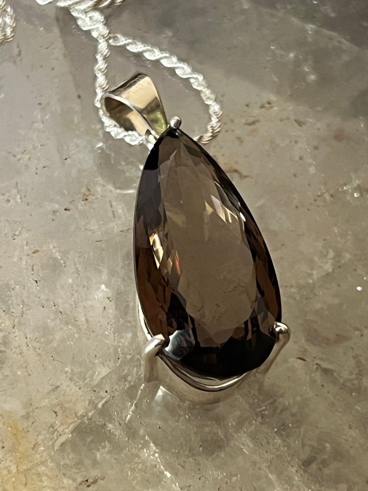 Rookkwarts XL hanger zilver beschermt transformatie uniek, Bruin, Magnolia11, Nieuw, Ophalen of Verzenden