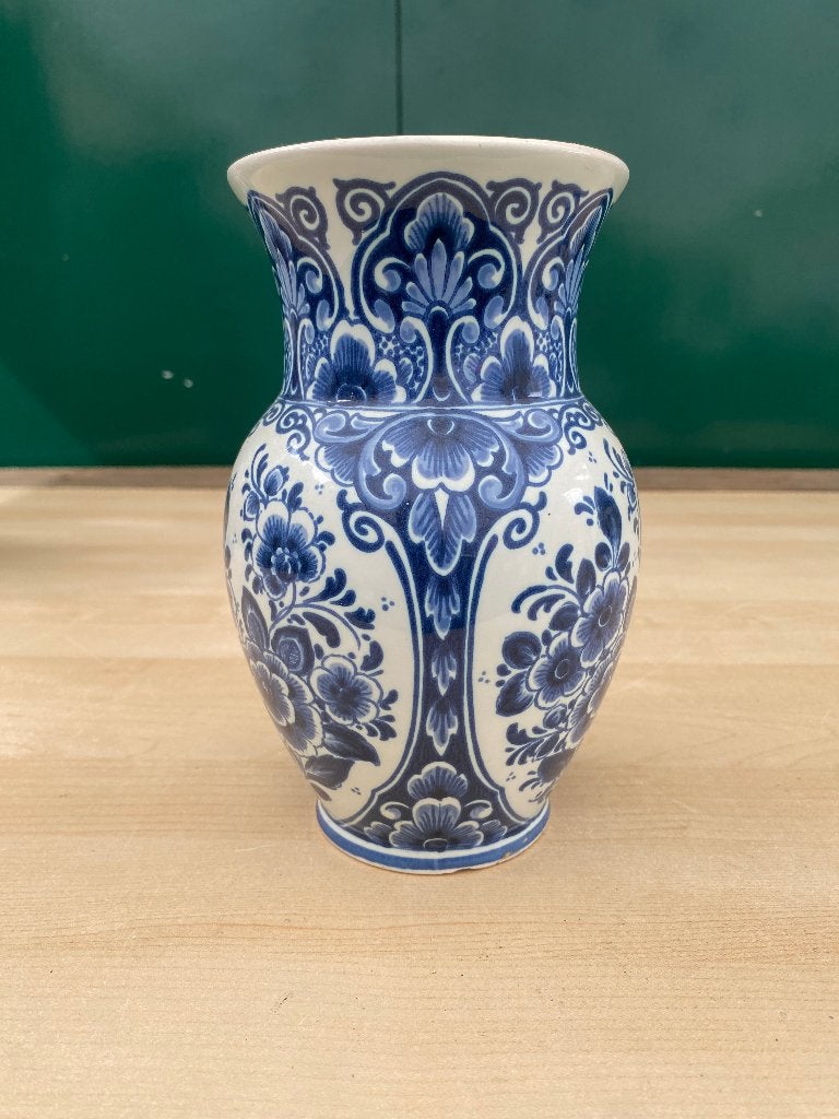 Delfts blauwe kraagvaas/buikvaas, Ophalen