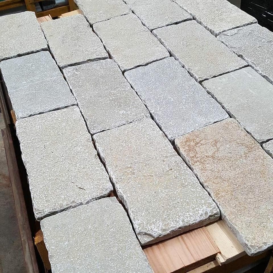 ACTIE!! DALLES PAVES CATHEDRAAL ECHT NATUURSTEEN!, Ophalen, Nieuw, 75 m² of meer, Parket