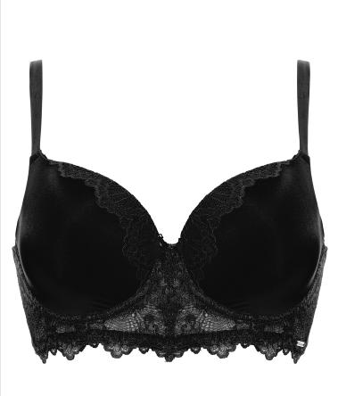 Livera voorgevormde longline Lindsey BH C85 zwart brede band, Livera, Ophalen of Verzenden, Zwart, BH