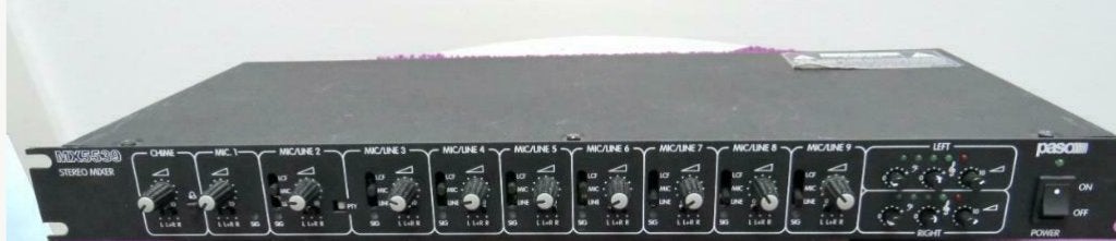 Paso MX5539 professionele rackmonteerbare audio-mixer, Ophalen