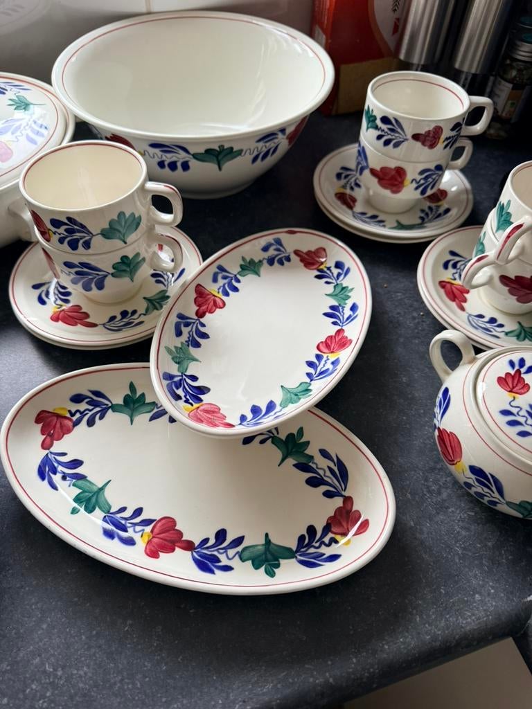 Boerenbont servies, Antiek en Kunst, Antiek | Servies compleet, Ophalen