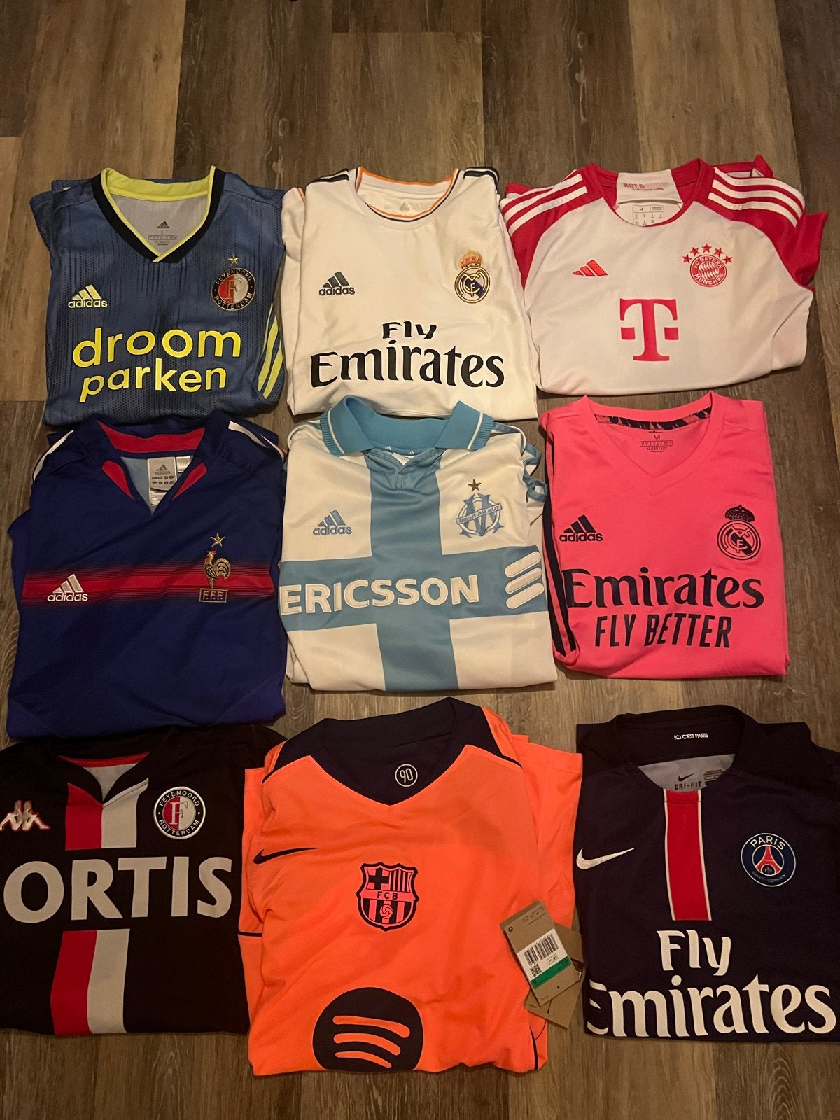 Lot originele voetbalshirts diverse clubs, Groter dan maat XL, Ophalen of Verzenden, Zo goed als nieuw, Shirt