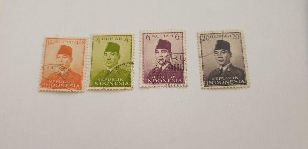 6646 indonesie soekarno zegels, Postzegels en Munten, Verzenden