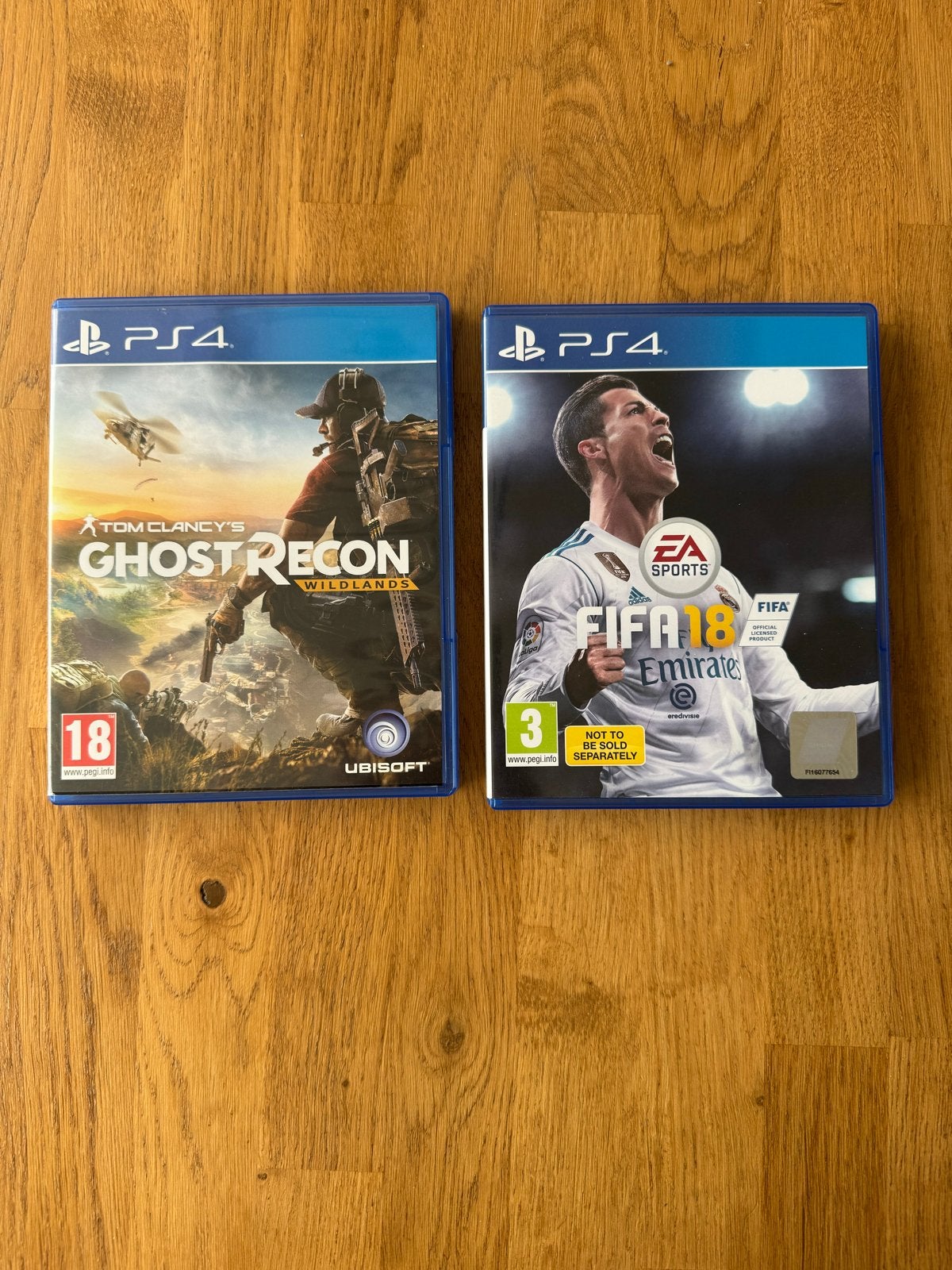 PS4 Games: Ghost Recon Wildlands & FIFA 18, Gebruikt, Shooter, 1 speler, Ophalen of Verzenden