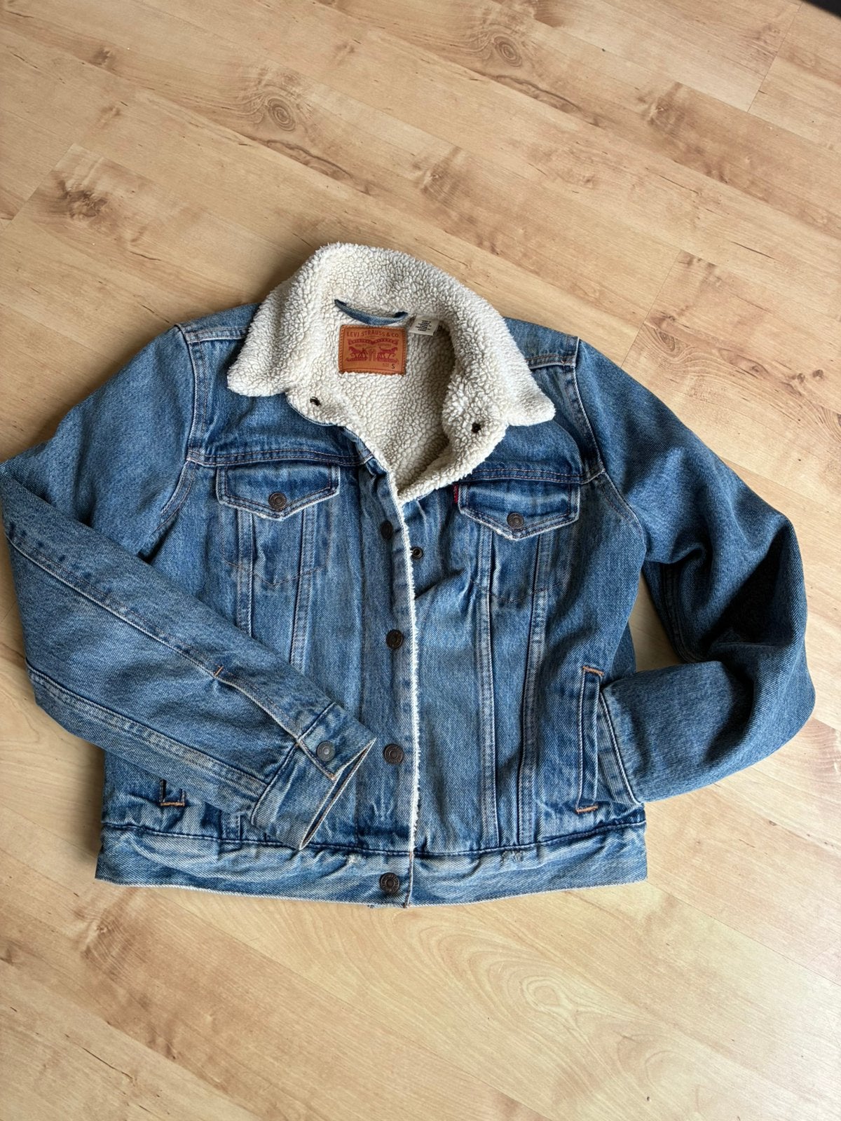 LEVI’S Original trucker tussenjas maat S, Ophalen, Zo goed als nieuw, Maat 36 (S), Blauw