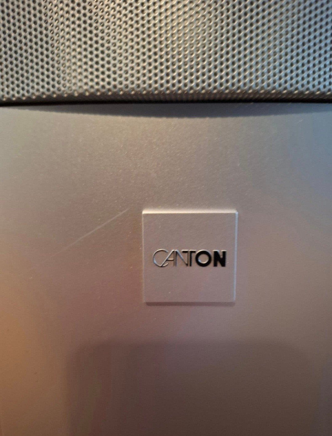Canton LE 207 Vloerstaande Luidsprekers - Zilver, Ophalen, Gebruikt, 60 tot 120 watt, Vloerstaande luidspreker