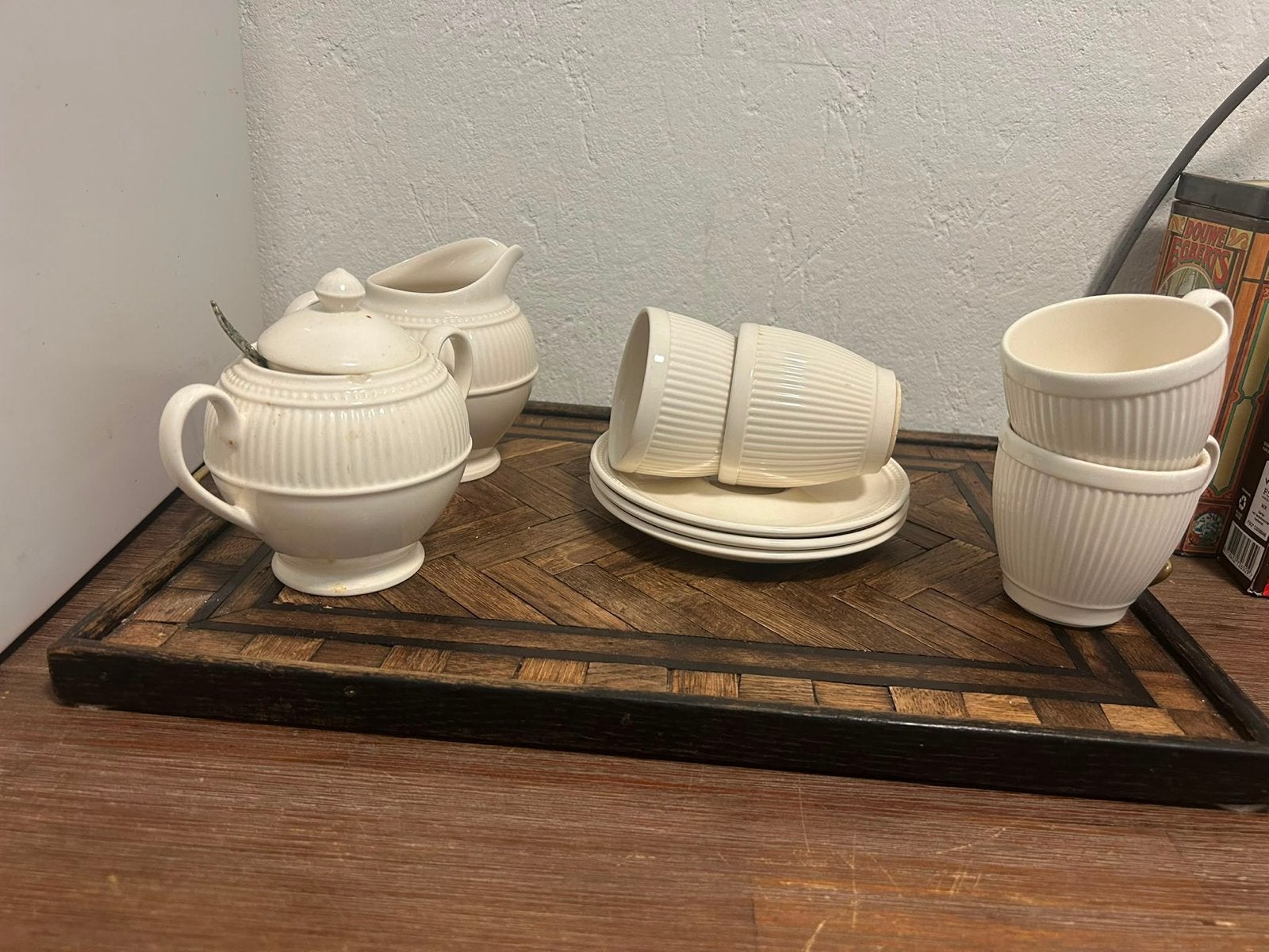 Wedgwood Windsor theeservies + roomstel, Huis en Inrichting, Keuken | Servies, Ophalen, Zo goed als nieuw, Porselein, Overige typen