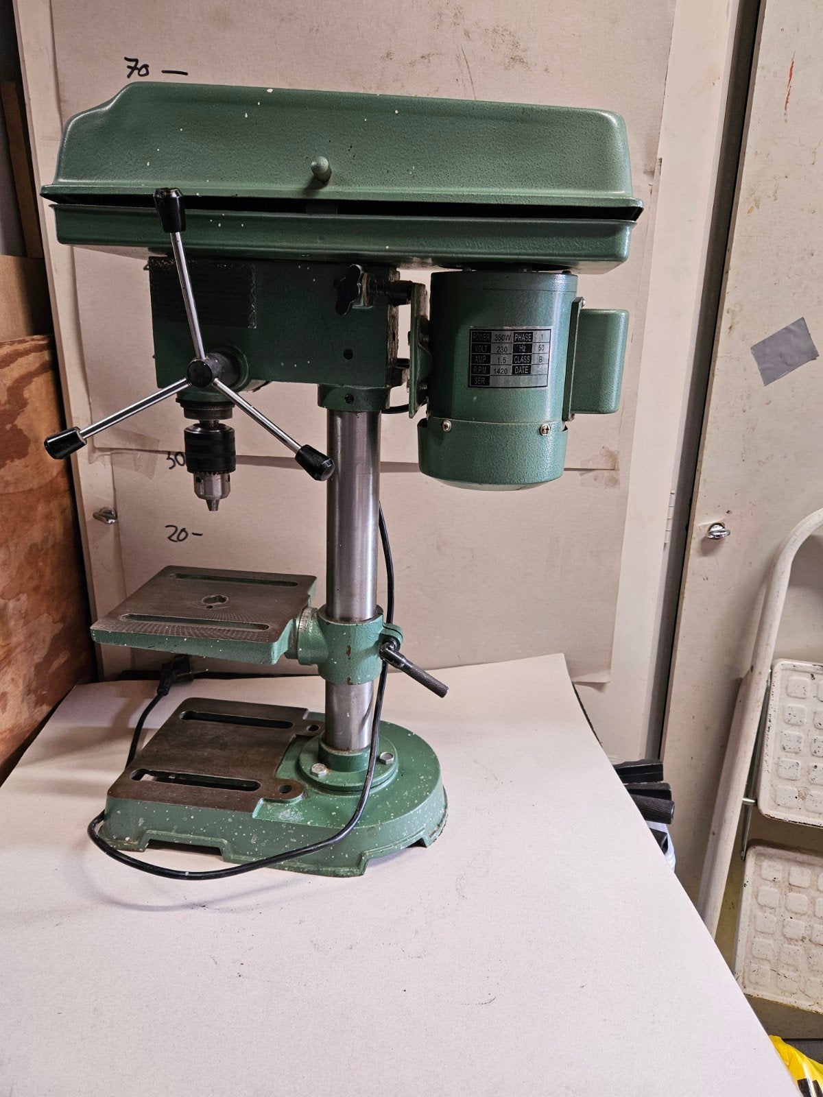 Ferm Kolomboormachine FM-13M - 250W Boormachine, Doe-het-zelf en Verbouw, Gereedschap | Boormachines, Ophalen of Verzenden, Gebruikt