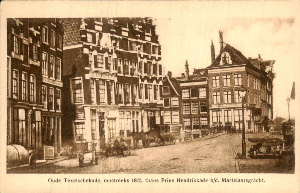 Amsterdam - Oude Texelschekade - Prins Hendrikkade, Ophalen of Verzenden, Voor 1920, Gelopen, Noord-Holland