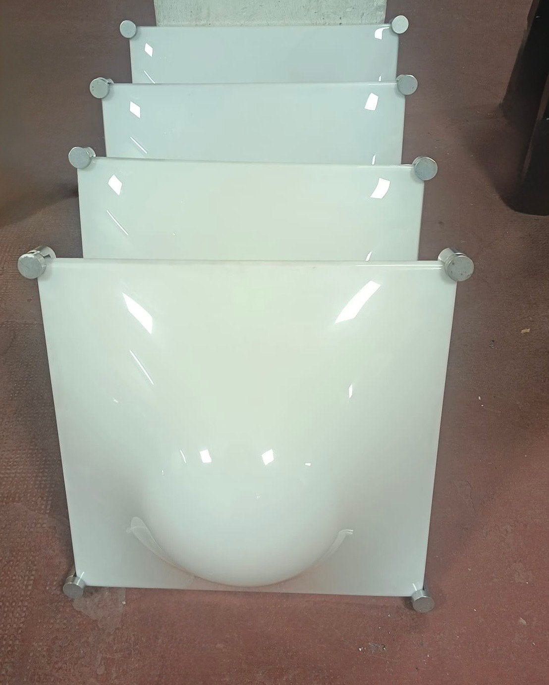4 Martinelli Luce Bolla 50 wand- of plafondlampen, Huis en Inrichting, Ophalen, Wit, Overige merken, Gebruikt