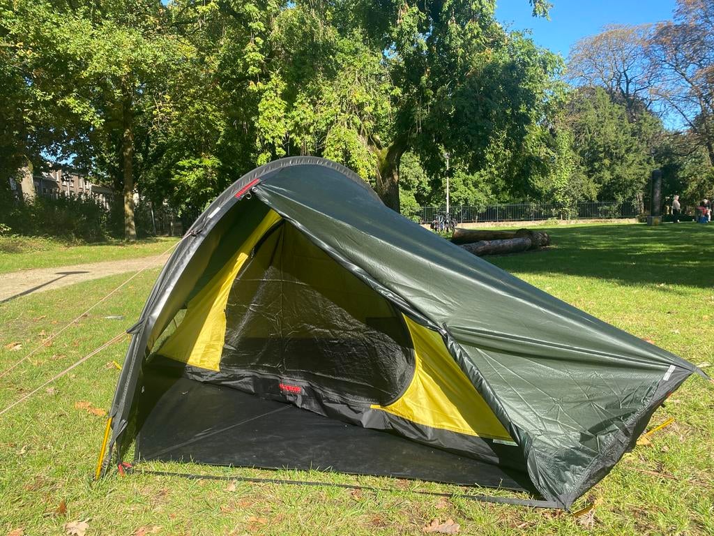 Super lichtgewicht tent Hilleberg Enan 1 persoons, Ophalen of Verzenden, Zo goed als nieuw, Tot en met 2