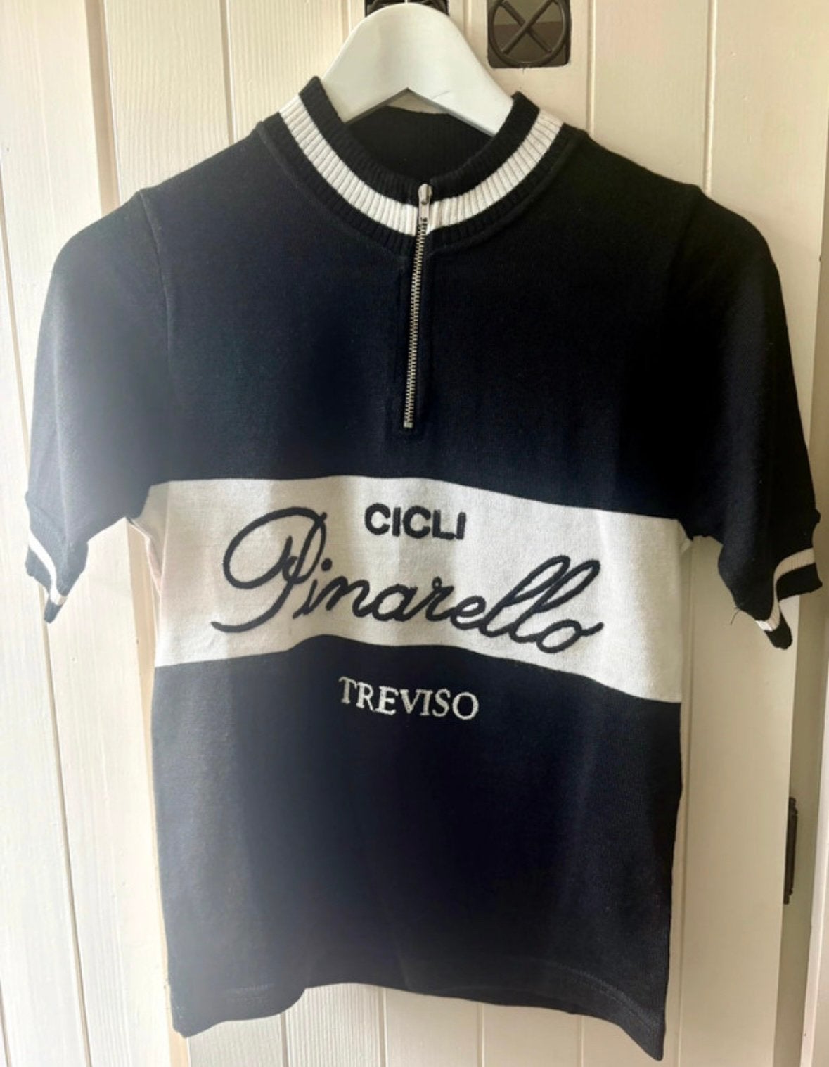 Vintage retro wollen Pinarello fiets shirt EROICA, Sport en Fitness, Wielrennen, Ophalen of Verzenden, Zo goed als nieuw, Kleding