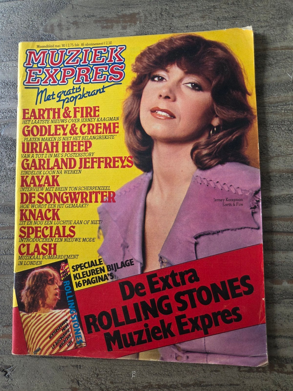 Muziek Expres mei 1980 - Cover: Jerney Kaagman, Ophalen of Verzenden, Gelezen, Artiest