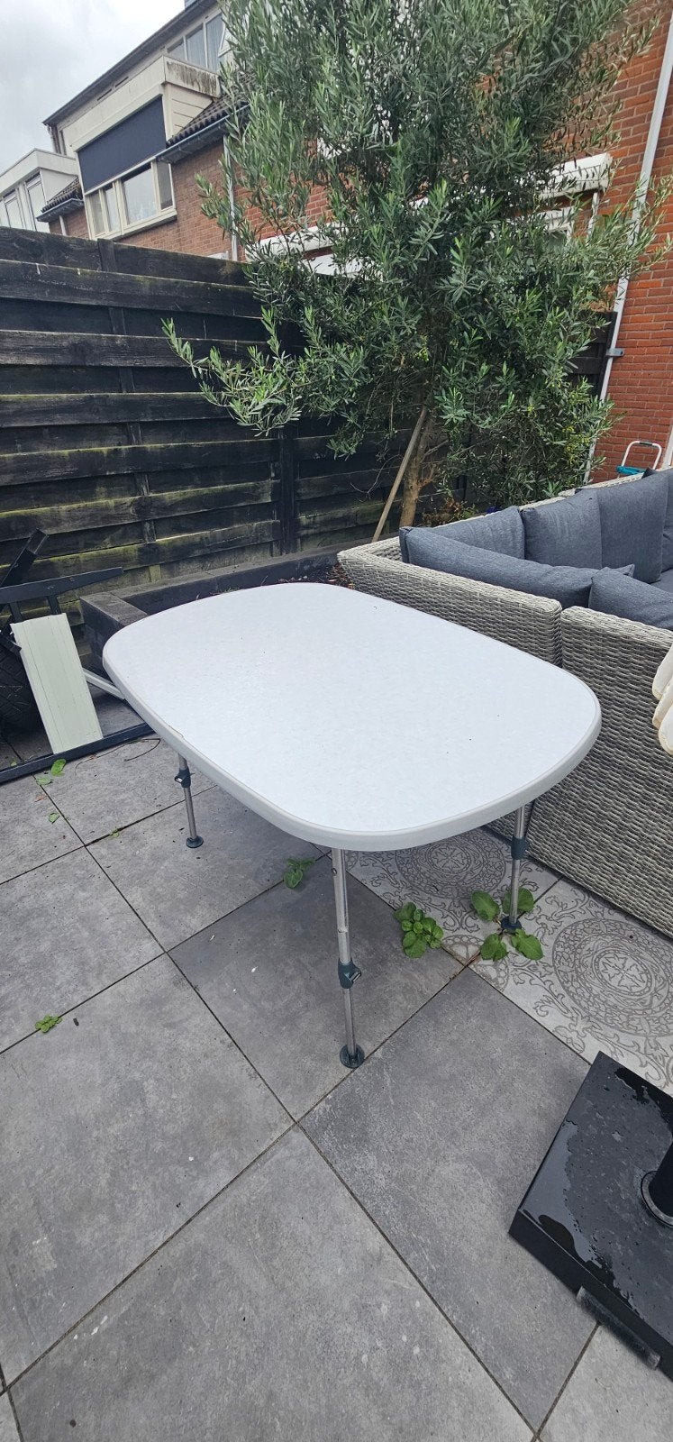 Dukdalf New Age Campingtafel - Verstelbaar en Compact, Ophalen, Gebruikt, Campingtafel