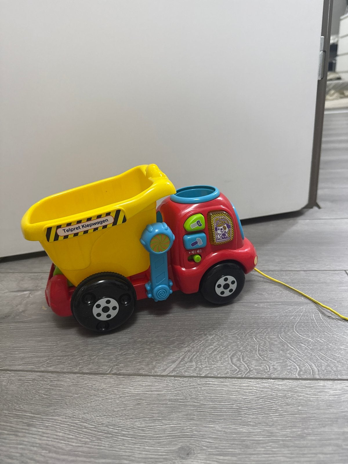 Vtech Telpret Kiepwagen met 3 ballen, Kinderen en Baby's, Speelgoed | Vtech, Ophalen of Verzenden, Gebruikt, 6 maanden tot 2 jaar