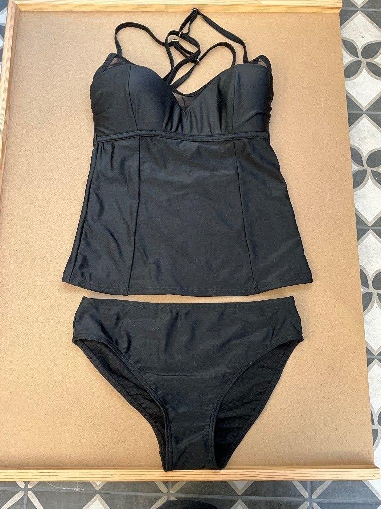 Zwarte tankini Merk Beachwave Maat 36, Zwart, Nieuw, Badpak, Ophalen of Verzenden