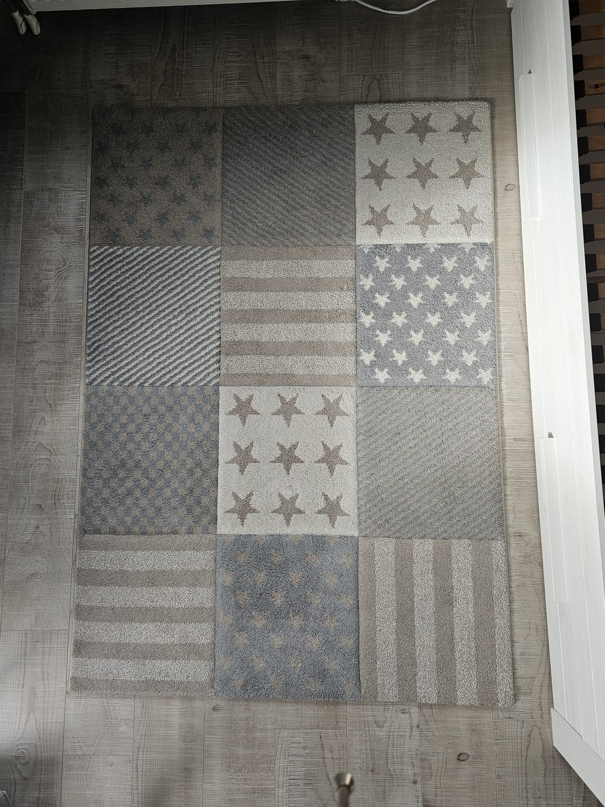 Vloerkleed 170x120 cm. Beige/grijs, Huis en Inrichting, Ophalen, Gebruikt, 100 tot 150 cm, Beige