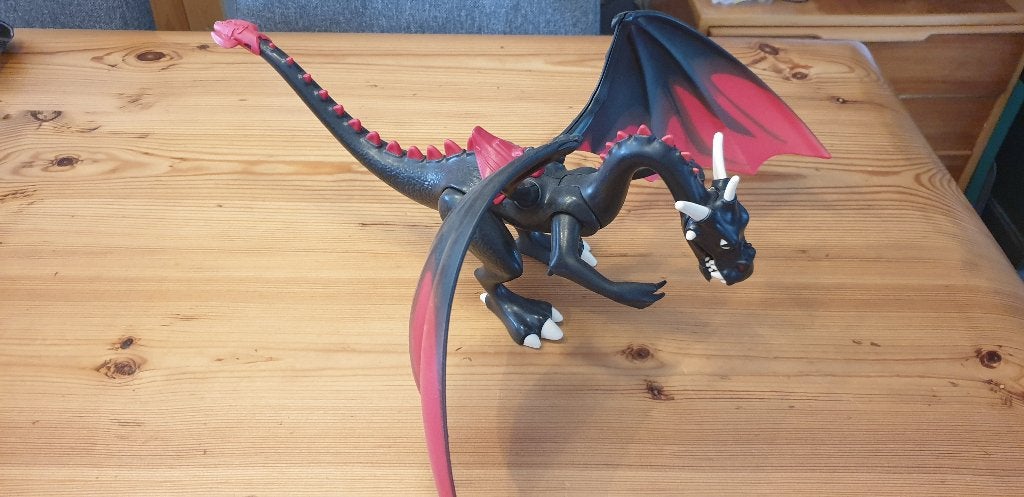 Grote zwarte draak van Playmobil., Kinderen en Baby's, Speelgoed | Playmobil, Ophalen of Verzenden, Gebruikt