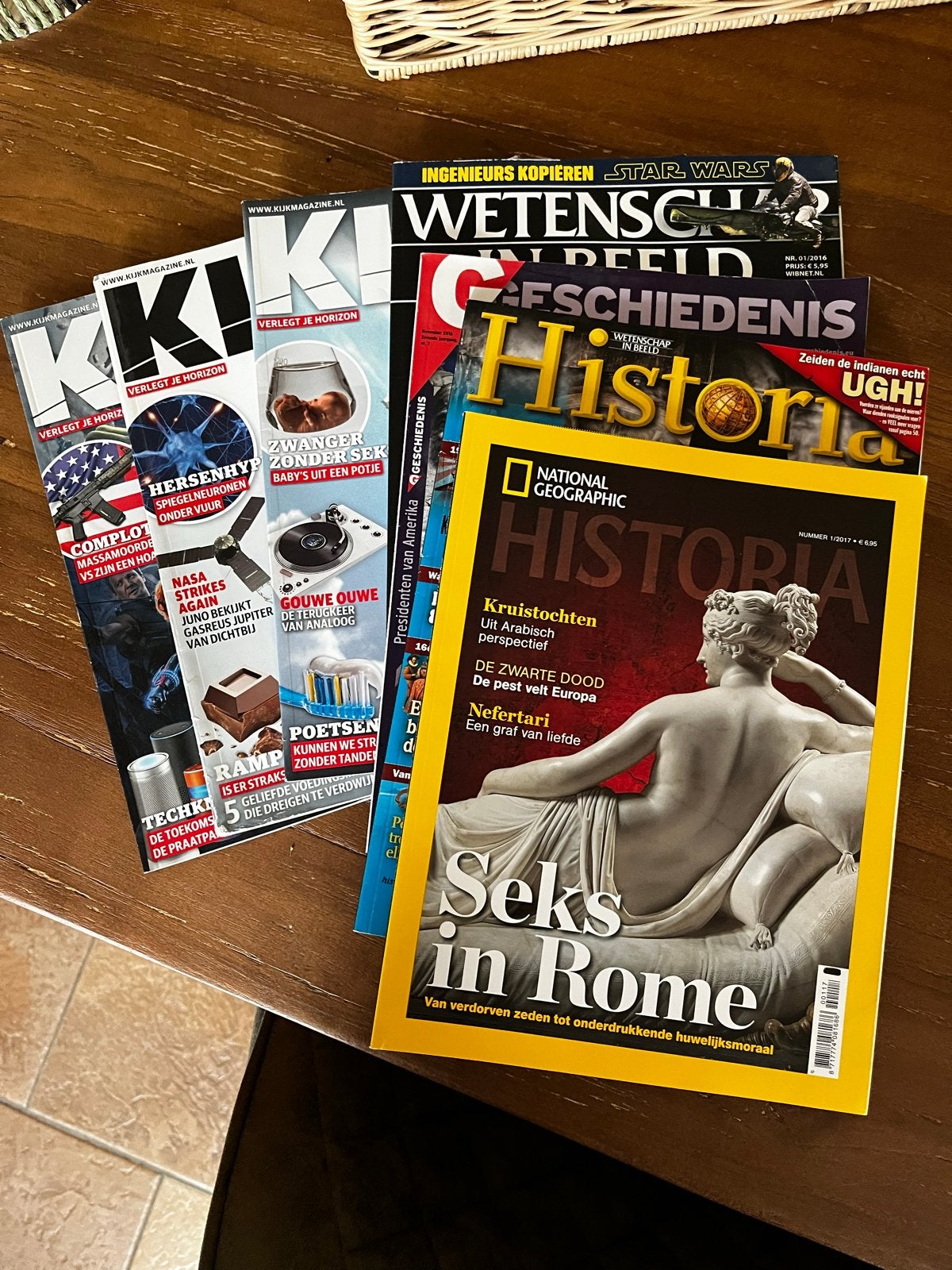 Diverse tijdschriften: KIJK, Wetenschap in Beeld, Historia, Ophalen of Verzenden, Gelezen, Wetenschap en Natuur