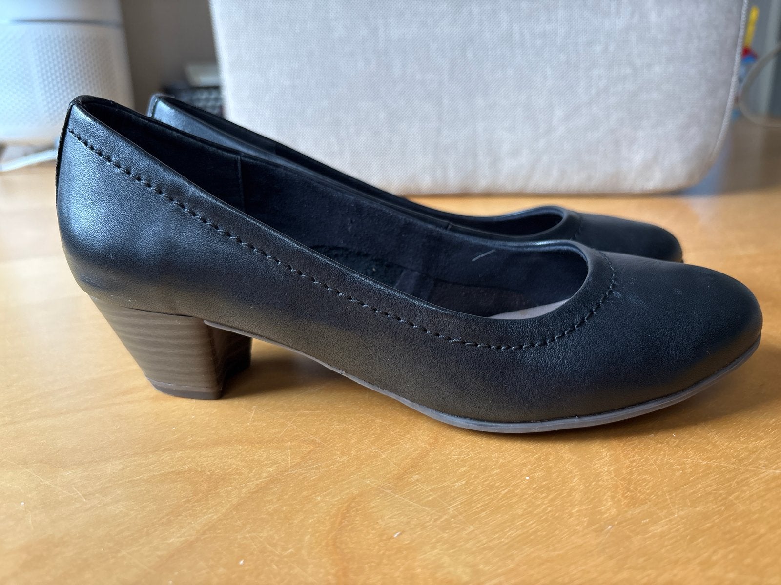 Tamaris stewardessen schoen - Zwart -  maat 36, Ophalen of Verzenden, Zo goed als nieuw, Zwart, Schoenen met lage hakken