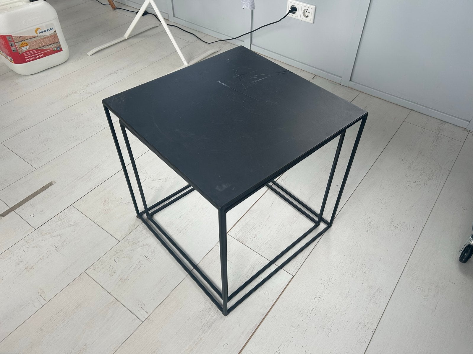Zwarte vierkante bijzettafels - Gebruikt, Ophalen, Minder dan 45 cm, Minder dan 55 cm, Gebruikt