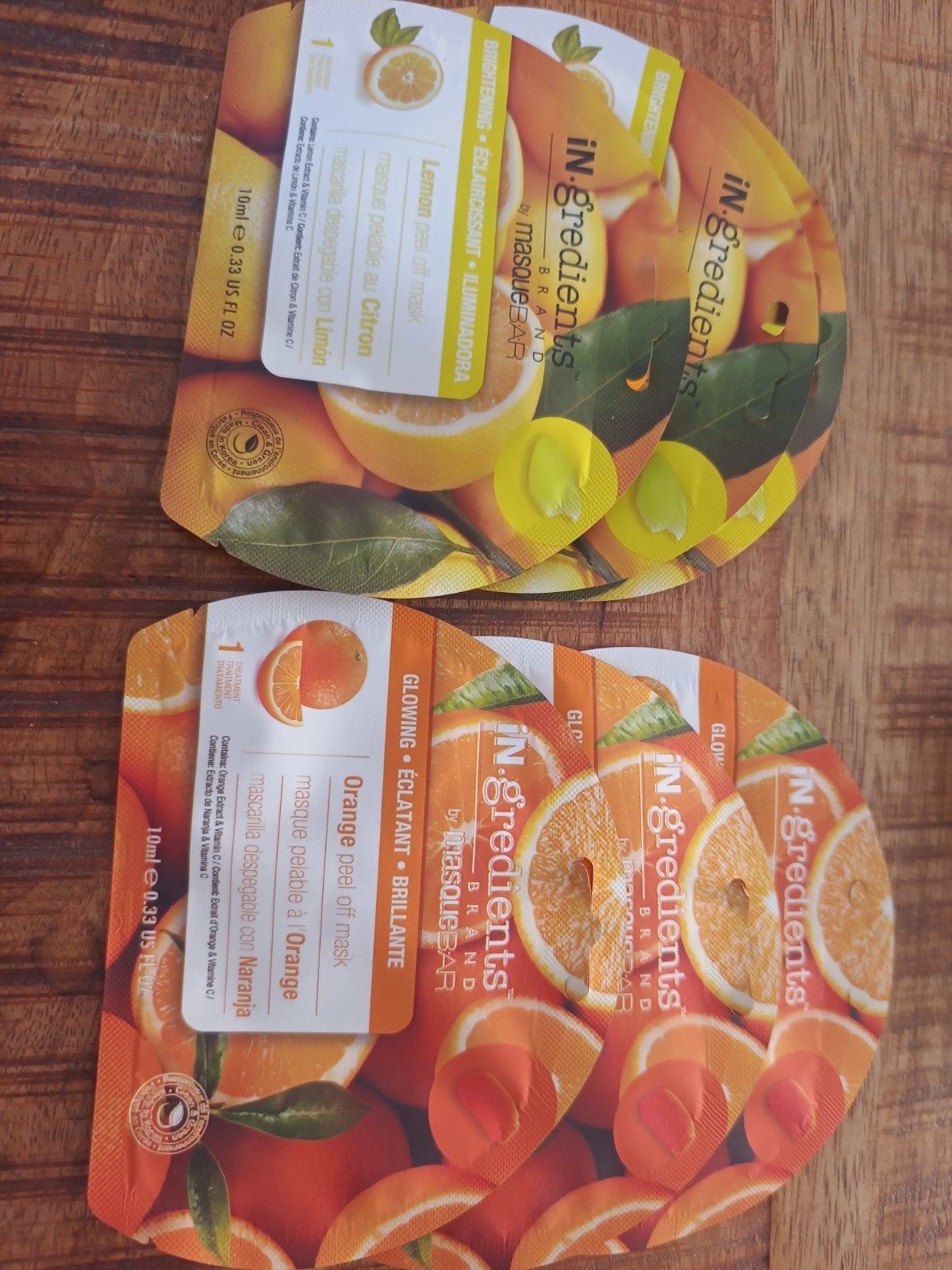 6x IN.gredients MasqueBAR Peel Off Masker, Ophalen of Verzenden, Nieuw, Gehele gezicht, Verzorging