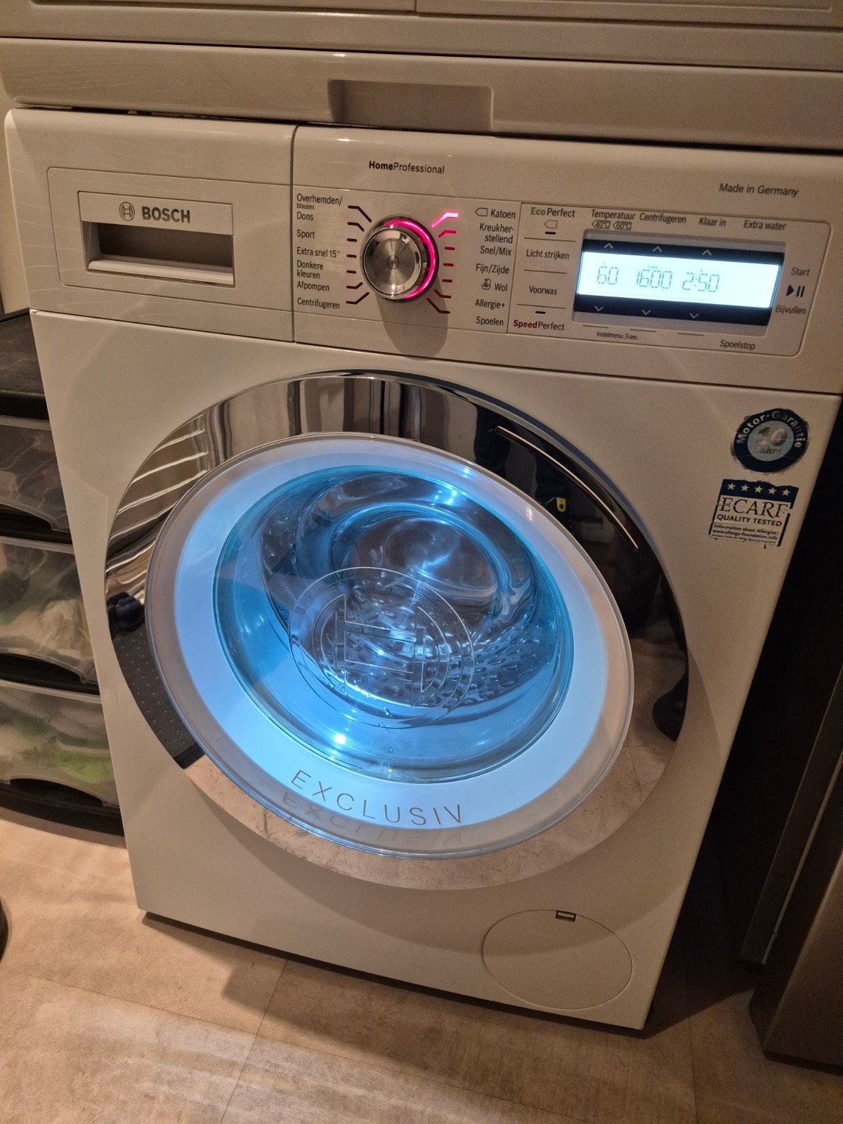 8kg bosch homeprofessional EXCLUSIV wasmachine 1600  netjes, Ophalen, Gebruikt, Minder dan 85 cm, 8 tot 10 kg