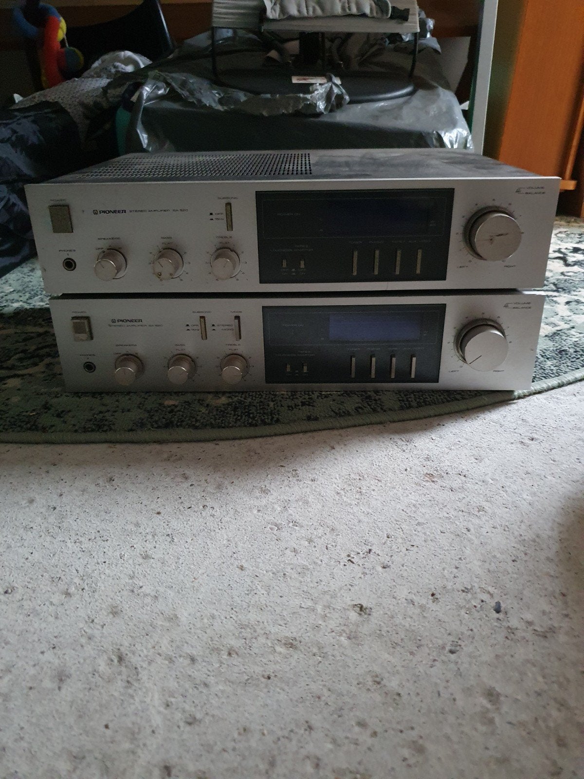 2x pioneer versterkers 1x sa 620 1x sa 520., Ophalen of Verzenden, Gebruikt, Stereo, Pioneer