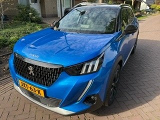 Peugeot 2008 1.2 Puretech 130pk 2021 Blauw, 1199 cc, Blauw, Leder en Stof, Handgeschakeld
