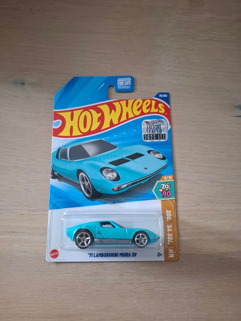 Hot Wheels - '71 Lamborghini Miura SV, Ophalen of Verzenden, Nieuw, Auto