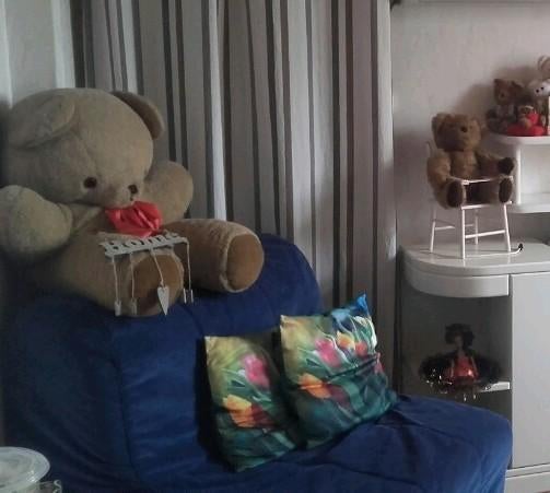 STOELHOES IKea slaapstoel blauw rib, Huis en Inrichting, Ophalen, Blauw, Eén