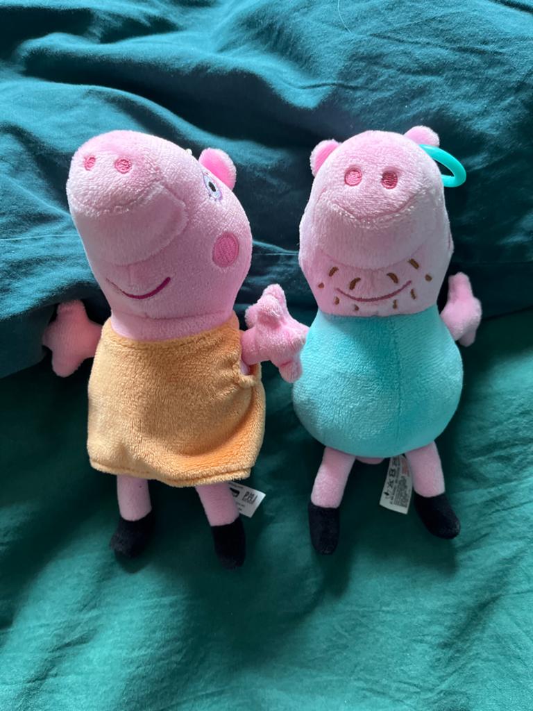 Peppa Pig en George knuffels - Zo goed als nieuw, Ophalen, Overige merken, Overige typen, Klein (minder dan 20 cm)
