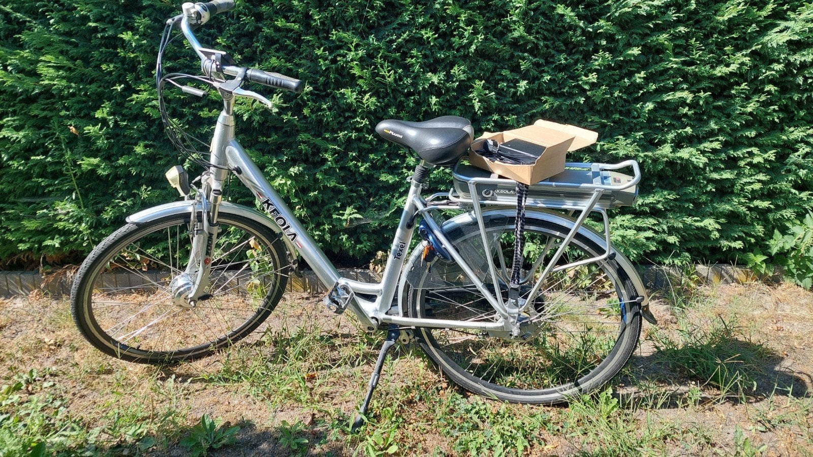 izgs keola texel elektrische fiets v7, AXA, 3800 km, Ophalen, Zo goed als nieuw, Overige merken
