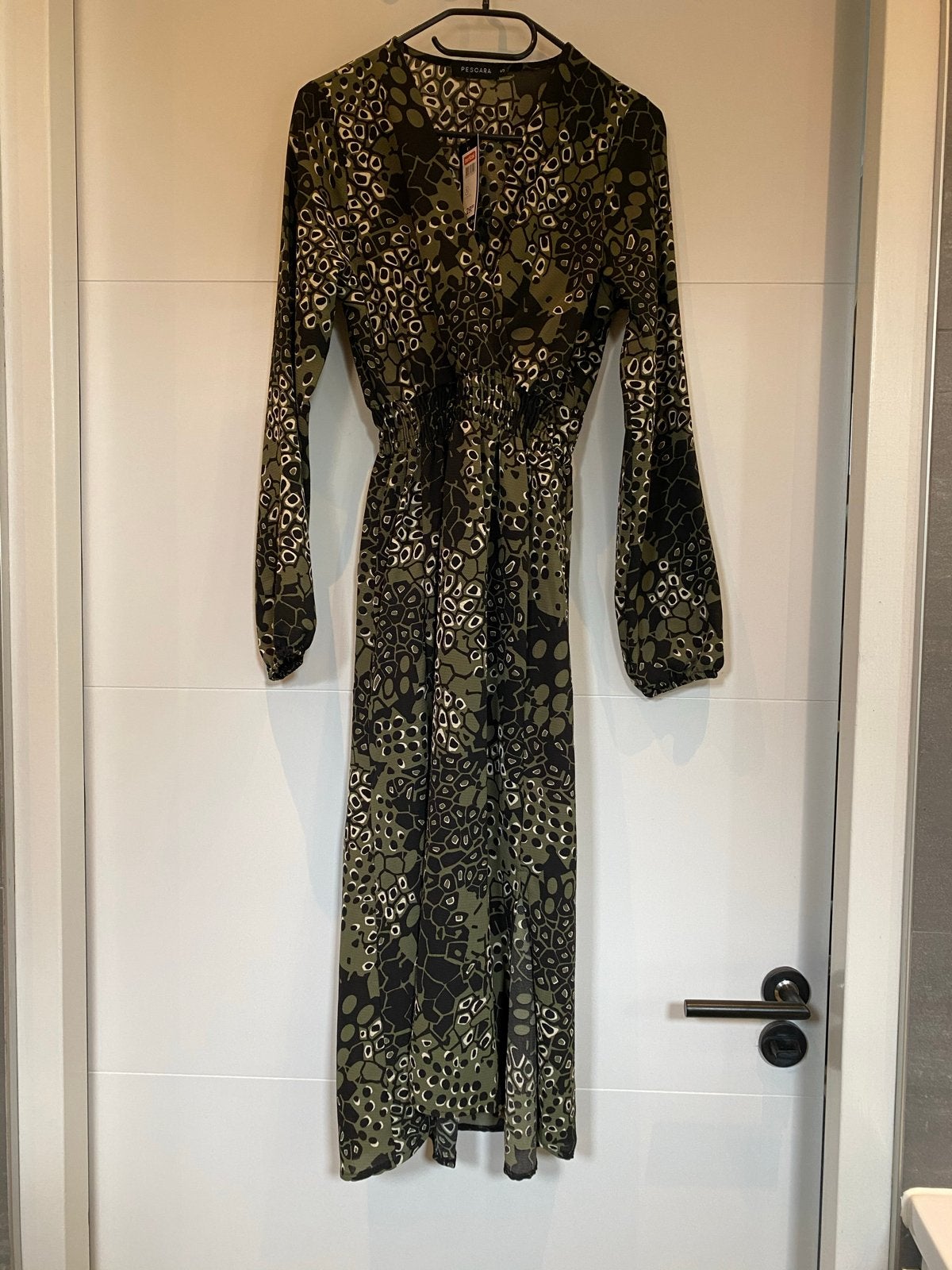 Pescara Jurk met Dierenprint - Maat S, Kleding | Dames, Nieuw, Ophalen of Verzenden, Maat 36 (S), Onder de knie