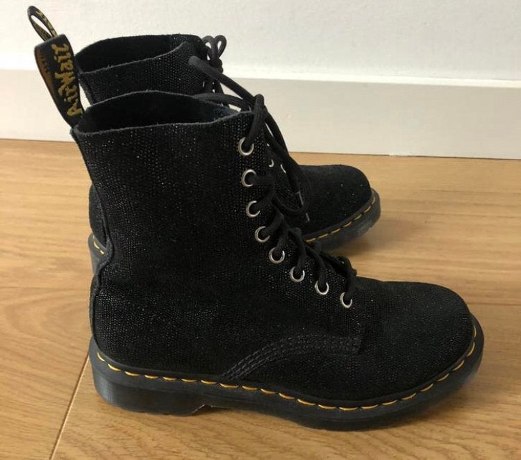 Dr. Martens 1460 Pascal Glitter Ray | zwart | 38, Kleding | Dames, Schoenen, Ophalen of Verzenden, Zo goed als nieuw
