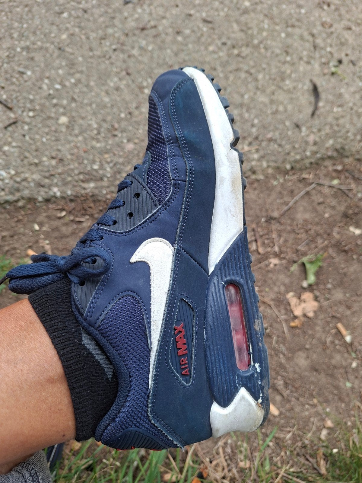Nike Air Max 90 Essential - Donkerblauw, Blauw, Nike, Ophalen of Verzenden, Sneakers of Gympen