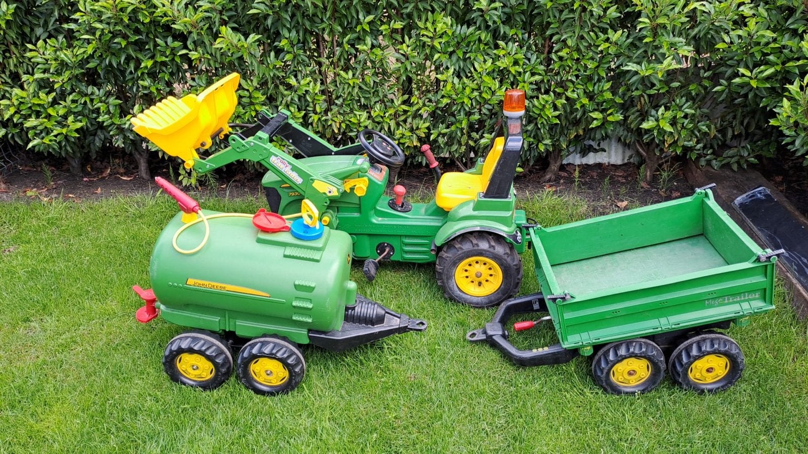 John Deere traptractor met aanhanger en watertank, Kinderen en Baby's, Speelgoed | Buiten | Voertuigen en Loopfietsen, Ophalen of Verzenden