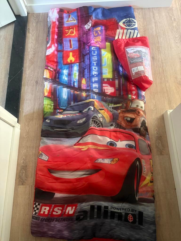 CARS slaapzak 65x150cm - Disney Pixar Bliksem McQueen, Caravans en Kamperen, Ophalen of Verzenden, Zo goed als nieuw