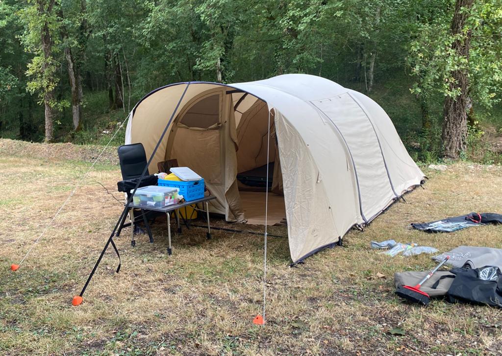 Ruime tunneltent Bardani Salima - gezinstent, Caravans en Kamperen, Tenten, Ophalen, Gebruikt, Tot en met 4