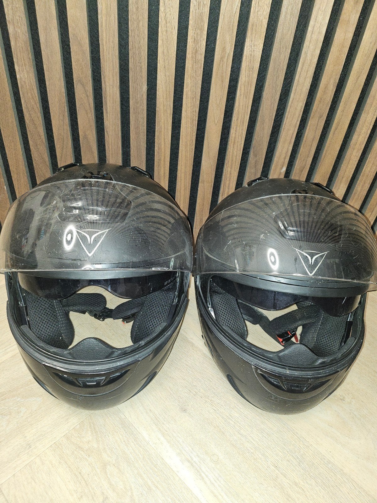 2x Demm Space Plus Systeem helm  Mat  met Zonnevizier 2 x, Motoren, Overige merken, Dames, Ophalen of Verzenden, Integraalhelm