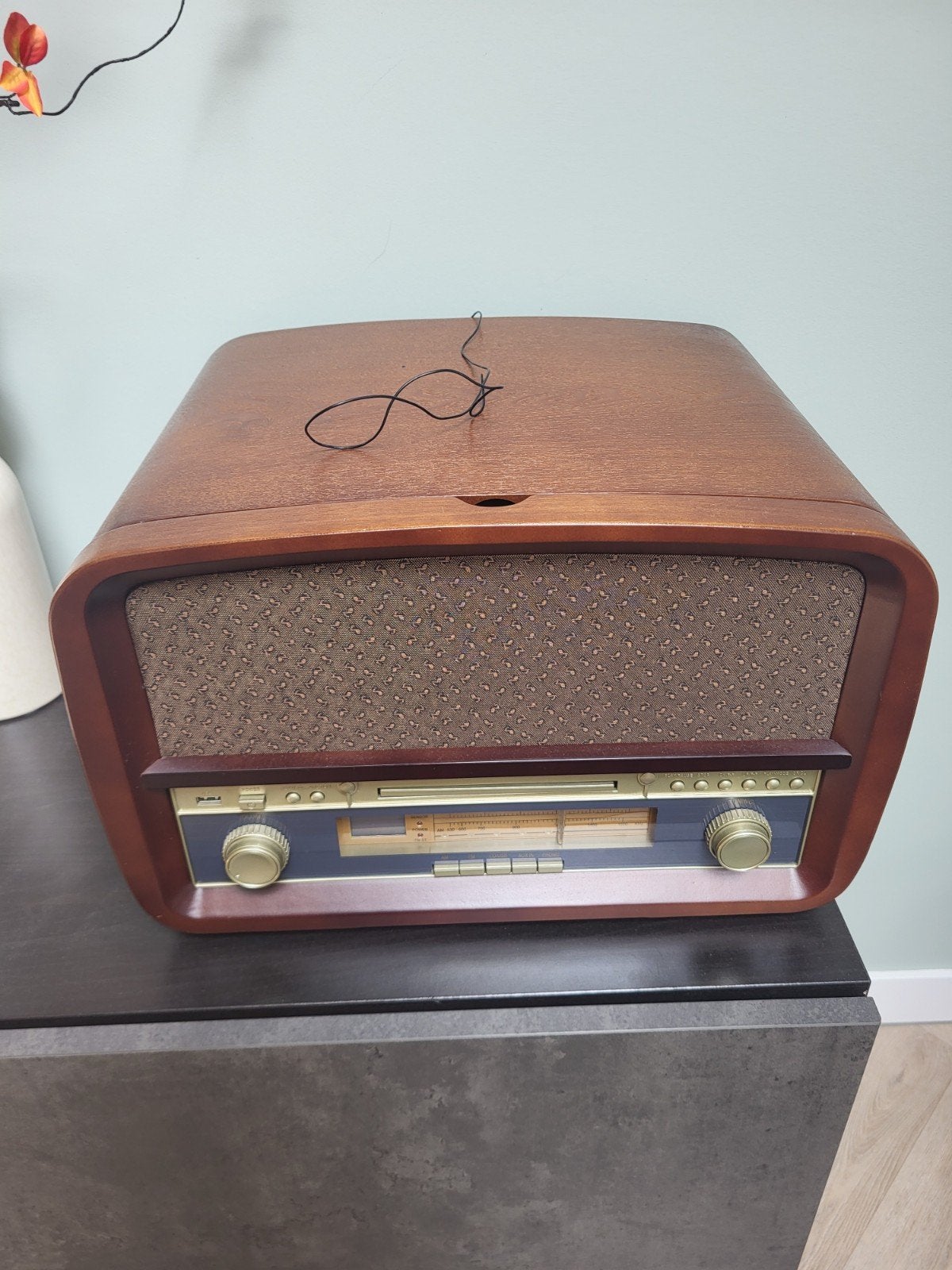 vintage platenspeler met cd en radio, Ophalen