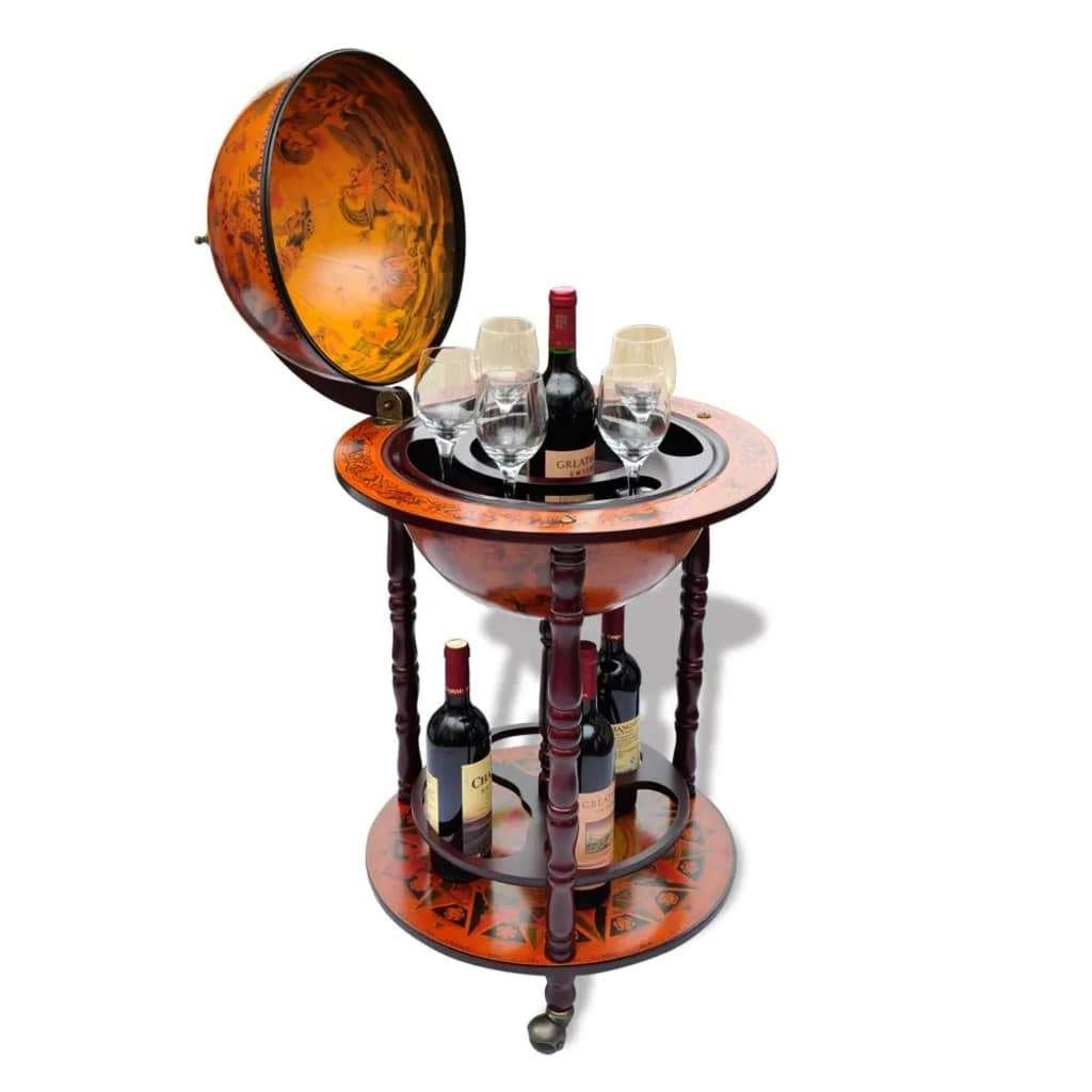 Bar minibar globebar wereldbolbar dressoir GRATIS VERZENDEN!, Draaibaar, Verzenden, 36 cm, Nieuw