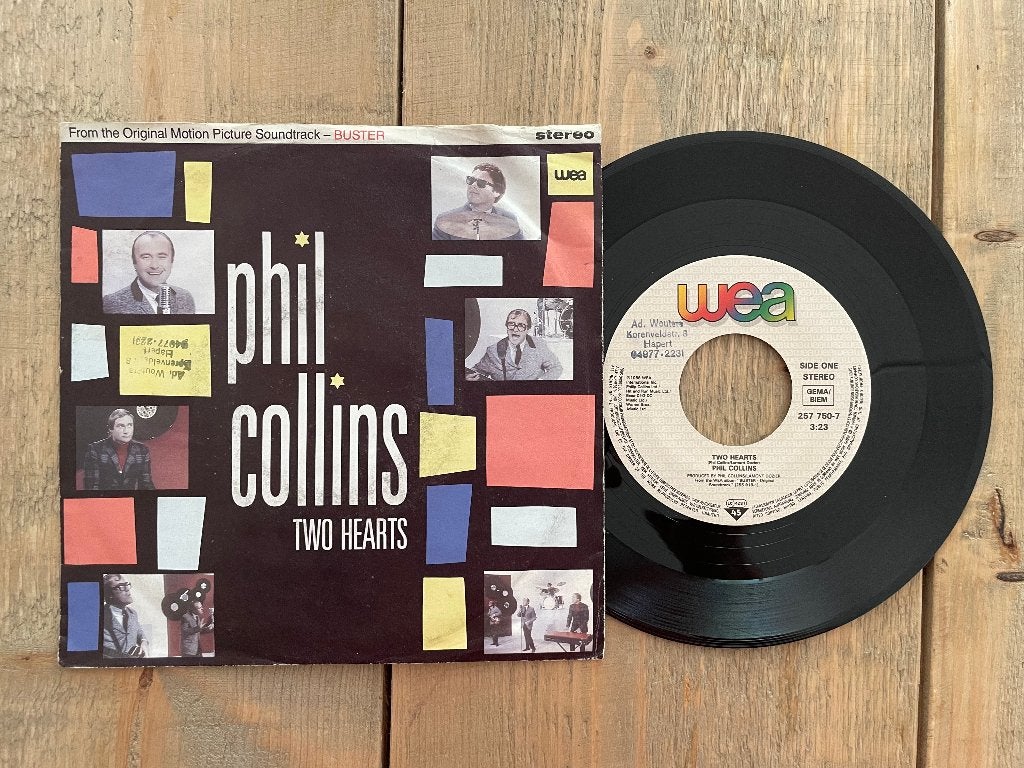 VINYL SINGLE Phil Collins - Two Hearts, Gebruikt, 7 inch, Ophalen of Verzenden, Pop