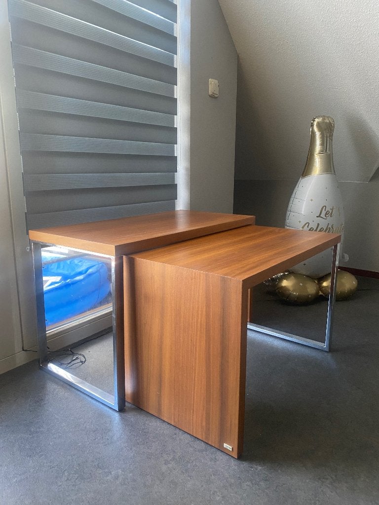 Hele mooie set Bijzettafels, Zo goed als nieuw, 75 cm of meer, Rechthoekig, Ophalen