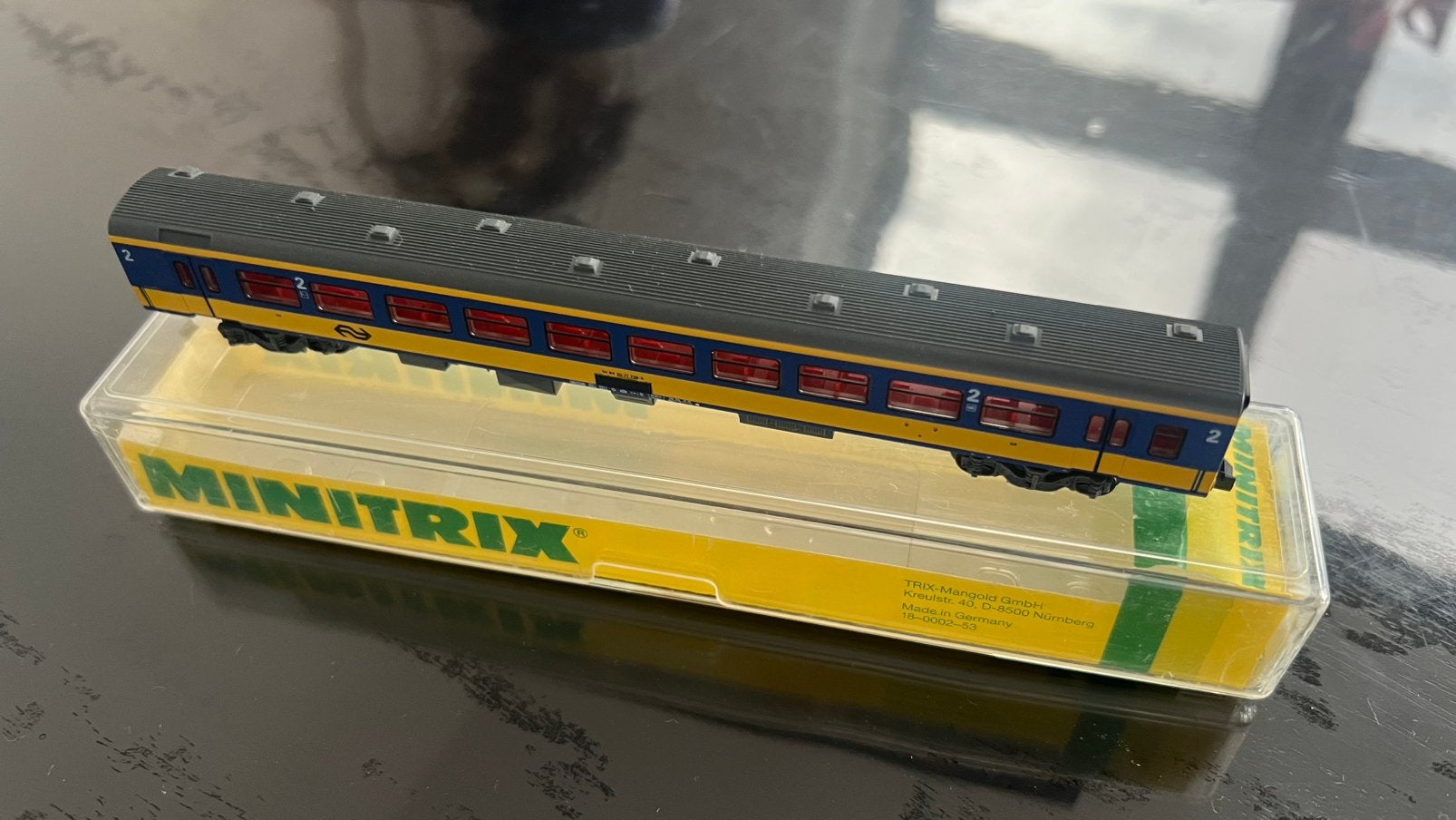 Minitrix 13319 | NS Bpmz ‘ICR’, Gelijkstroom, Trix, Wagon, Ophalen of Verzenden