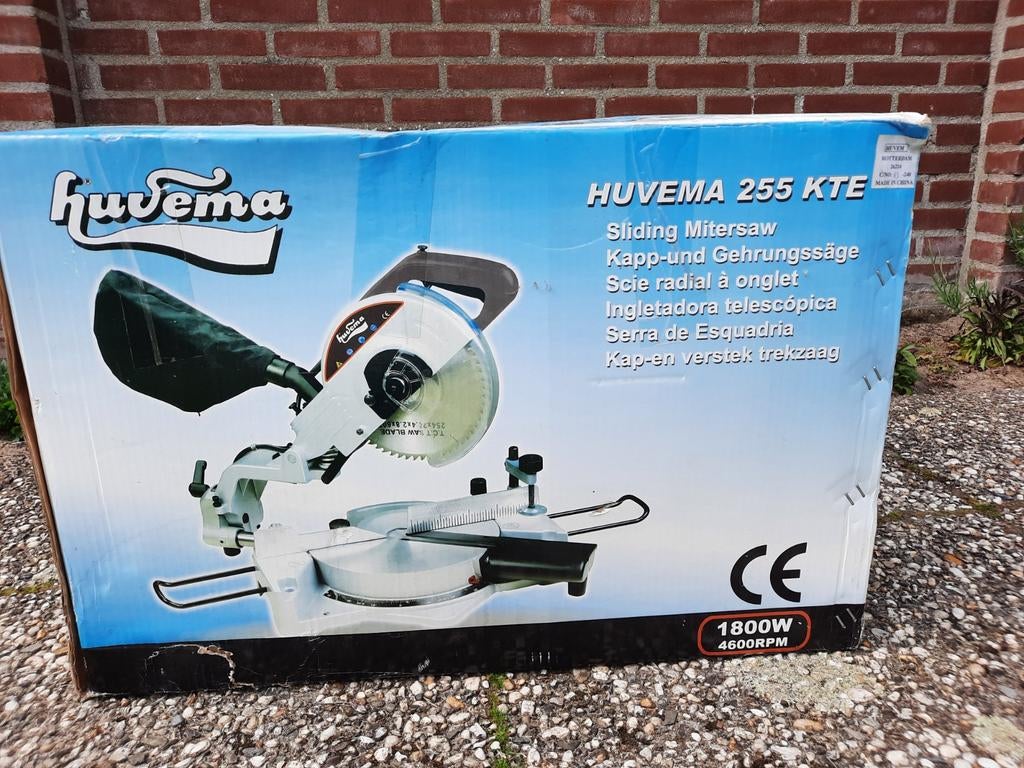 Huvema 255 KTE Afkortzaag - Nieuw in doos, 70 mm of meer, Nieuw, Ophalen of Verzenden, Huvema